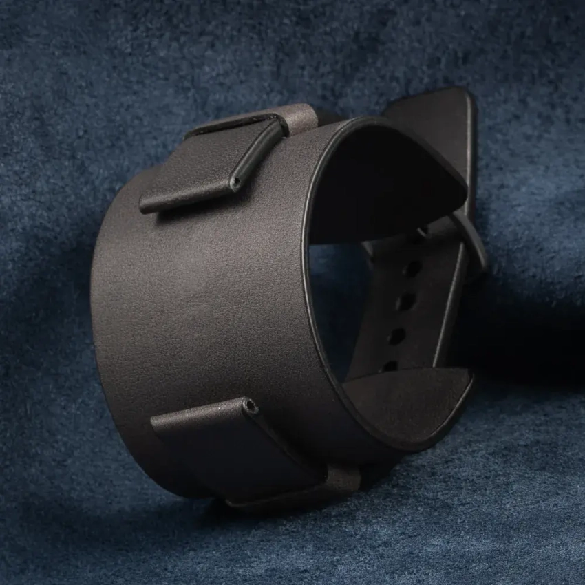 Leather wide watch strap mod.12 example (04)