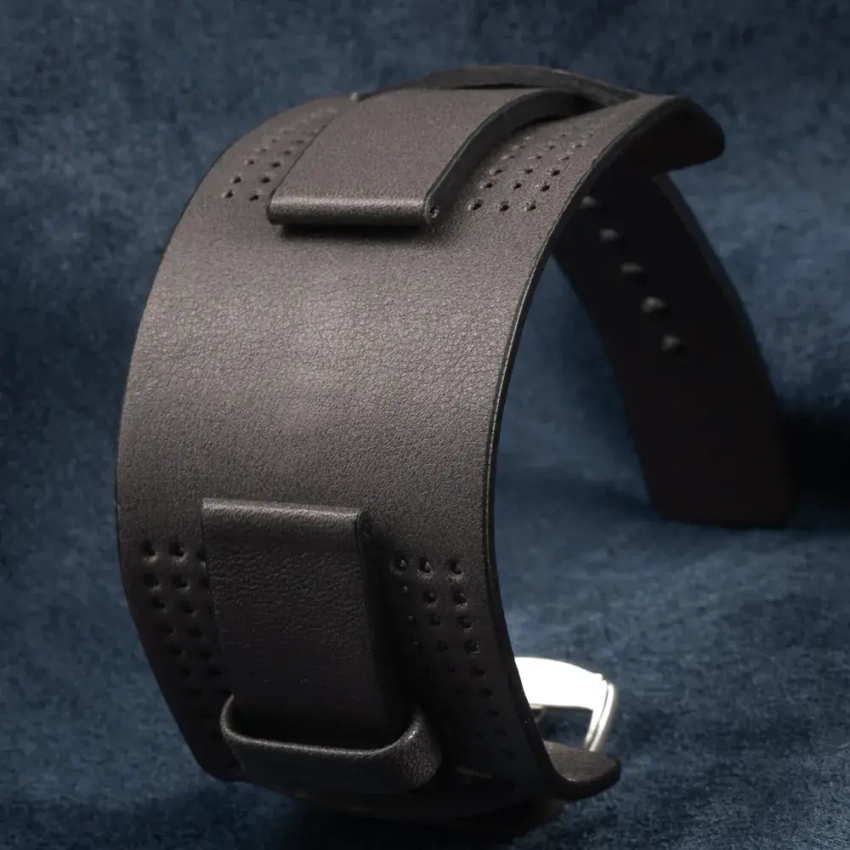 Leather wide watch strap mod.13 example (05)