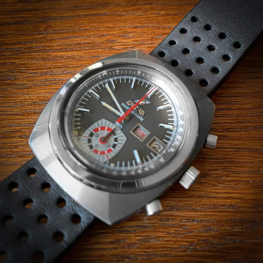 Propozycja kolorystyczna dla zegarka Enicar Vintage