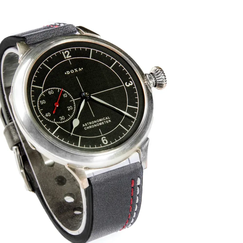 Pasek z asymetrycznym przeszyciem dla zegarka Doxa