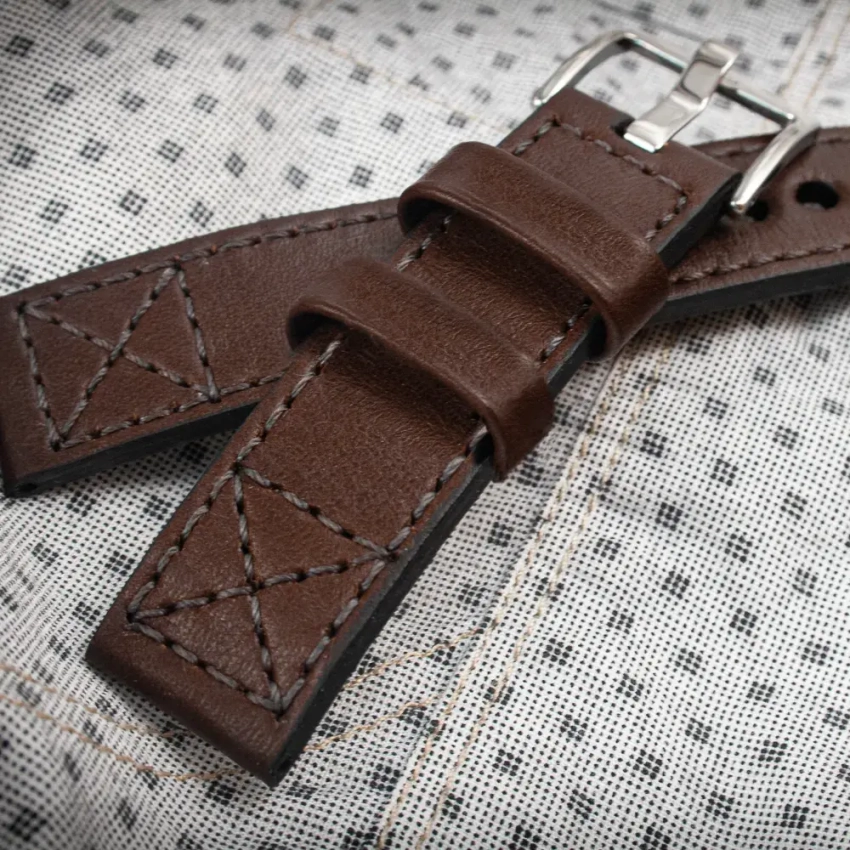 Leather watch strap mod.71 example (01)