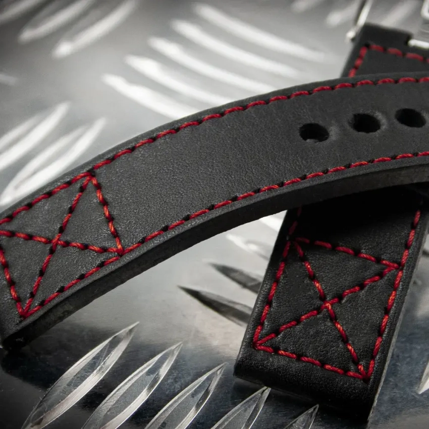 Leather watch strap mod.71 example (03)