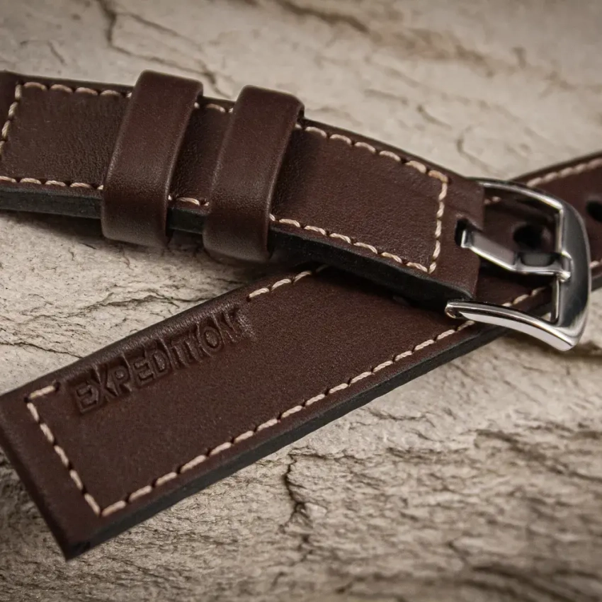 Leather watch strap mod.73 example (03)