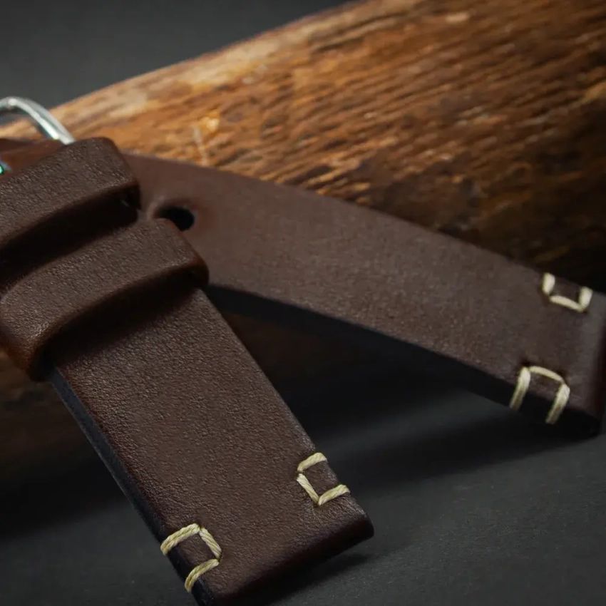 Leather watch strap mod.75 example (07)