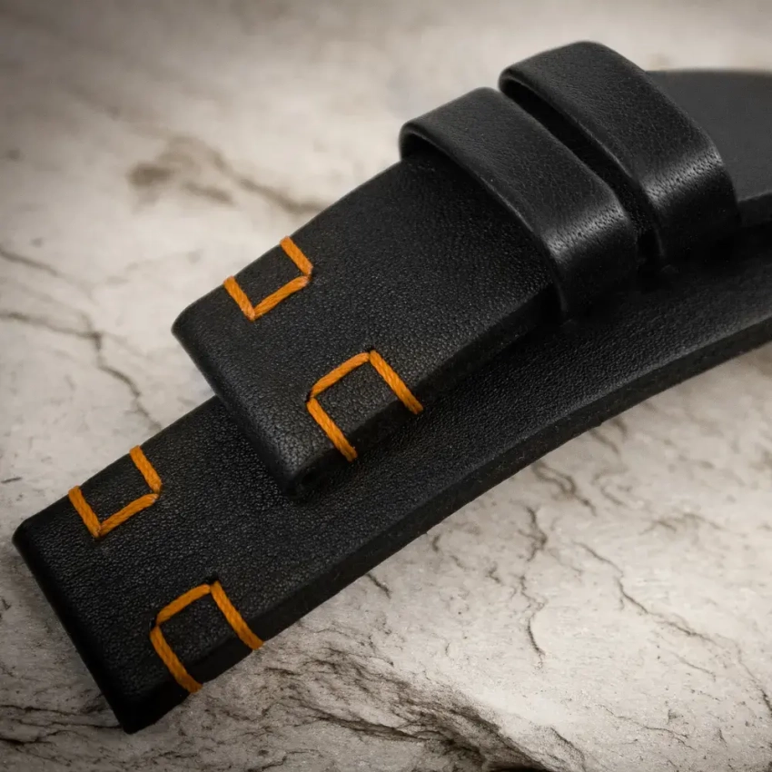 Leather watch strap mod.75 example (02)