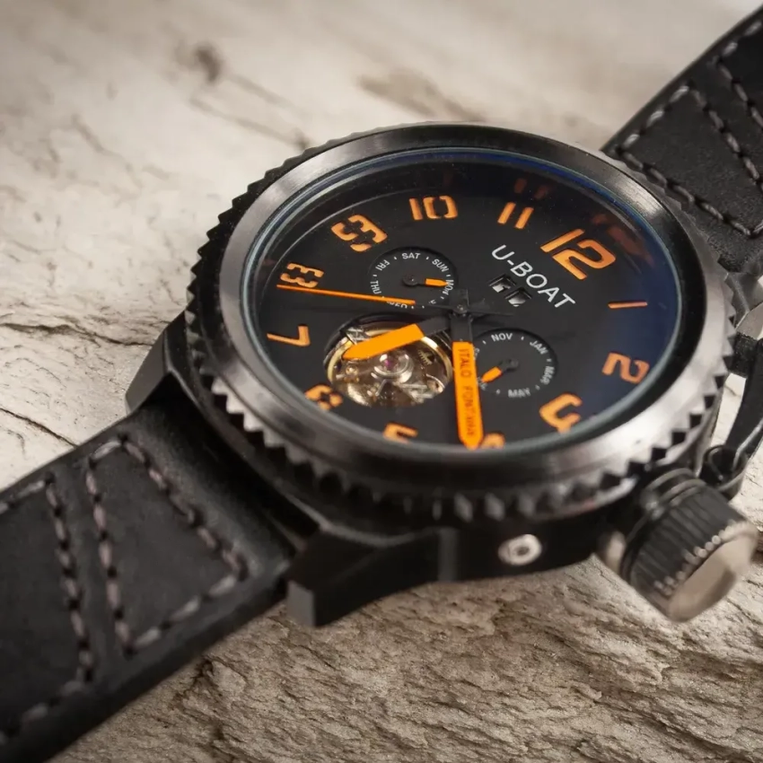 Leather watch strap mod.79 example (02)