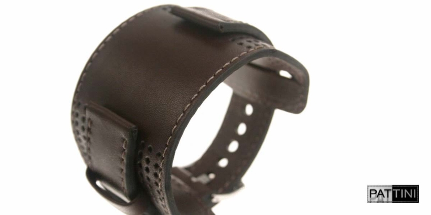 Leather wide watch strap mod.13 example (03)