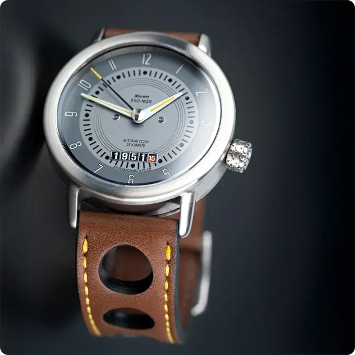 Xicorr M20 watch with a PATTINI leather watch strap